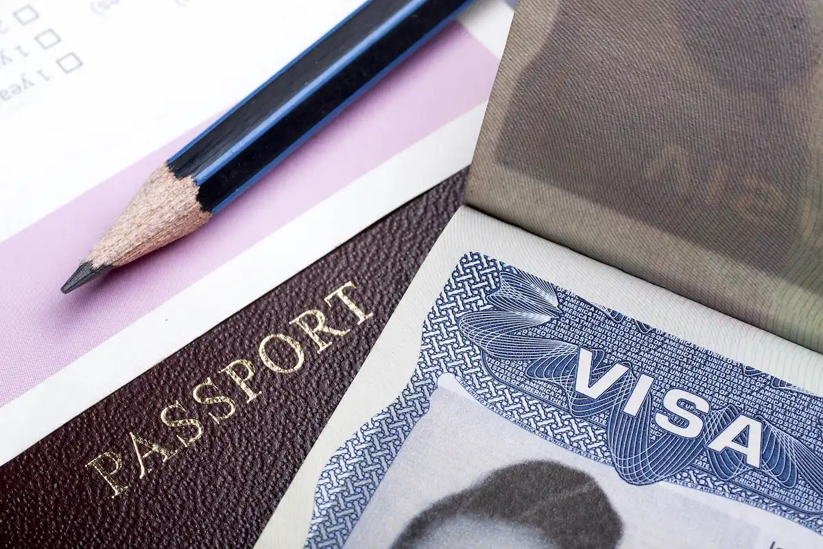 B1 Visa with passport